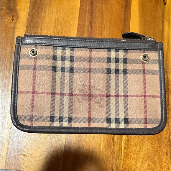 Burberry Checkered Brown and Black Wallet - Picture 2 of 3
